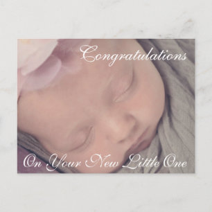 Postale Faire-part Félicitations pour votre nouvelle carte bébé fille
