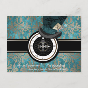 Postale Faire-part Folie à Chapeaux Carte de sauvegarde de date