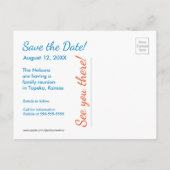 Postale Faire-part Frog Treehouse Enregistrer la date Carte postale, (Dos)