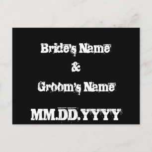 Postale Faire-part Graffiti en ville Enregistrer la date Carte postal