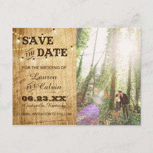 Postale Faire-part Grange Enregistrer la carte de date pour votre Mar