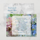 Postale Faire-part Hydrangea Wedding Enregistrer la Date Carte Postal (Devant / Derrière)