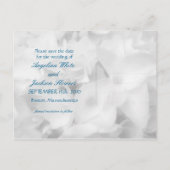 Postale Faire-part Hydrangea Wedding Enregistrer la Date Carte Postal (Dos)