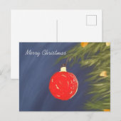 Postale Faire-part Joyeuse carte de Noël (Devant / Derrière)