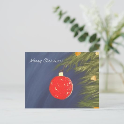 Postale Faire-part Joyeuse carte de Noël (Debout devant)