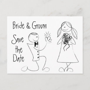 Postale Faire-part KRW Enregistrer la date Carte de mariage personnal