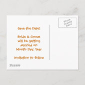 Postale Faire-part KRW Enregistrer la date Chats Carte de mariage per (Dos)