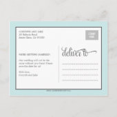 Postale Faire-part "LA" Date - Carte de sauvegarde de la date (Dos)