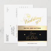 Postale Faire-part le mariage de / carte de save-the-date (Devant / Derrière)