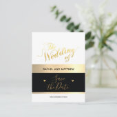 Postale Faire-part le mariage de / carte de save-the-date (Debout devant)