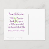 Postale Faire-part Lilly de la vallée ENREGISTRER LA DATE carte posta (Dos)