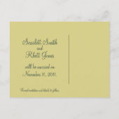 Postale Faire-part Lotus Blossom Wedding Enregistrer la date Carte po (Dos)