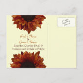Postale Faire-part Mariage de automne Enregistrer La Date Carte Posta (Dos)