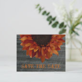 Postale Faire-part Mariage de automne Enregistrer La Date Carte Posta (Debout devant)