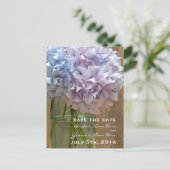 Postale Faire-part Mason Jar De Hydrangeas Enregistrer La Date Carte (Debout devant)