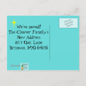 Postale Faire-part Mid Century Moderne Changement d'adresse Carte pos (Dos)