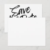 Postale Faire-part Minimalisme Enregistrer La Carte Date (Devant / Derrière)