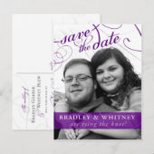 Postale Faire-part "modèle vertical de carte postale" (Devant / Derrière)