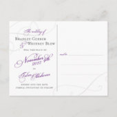 Postale Faire-part "modèle vertical de carte postale" (Dos)