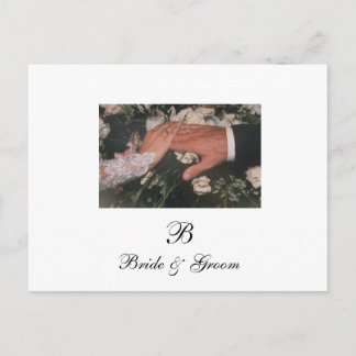 Postale Faire-part Noir Et Blanc Enregistrer La Carte Dates