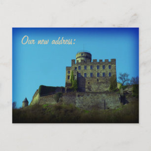 Postale Faire-part Nous avons déménagé, Nouvelle adresse, carte de ch