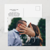 Postale Faire-part Nous sommes fiancés Carte de déclaration de fiança (Devant / Derrière)