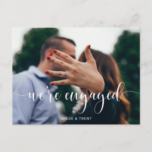 Postale Faire-part Nous sommes fiancés Carte de déclaration de fiança (Devant)