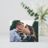 Postale Faire-part Nous sommes fiancés Carte de déclaration de fiança (Debout devant)