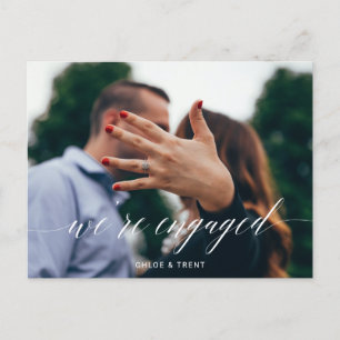 Postale Faire-part Nous sommes fiancés Carte de déclaration de fiança