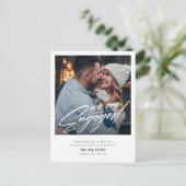 Postale Faire-part Nous sommes fiancés Carte de déclaration photo mod (Debout devant)