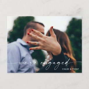 Postale Faire-part Nous sommes fiancés Carte de Remerciement de Fianç