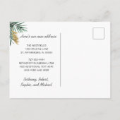 Postale Faire-part Nouvelle Adresse Floride Carte Scène de Plage Démé (Dos)