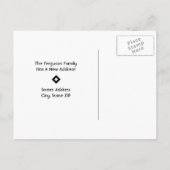 Postale Faire-part Nouvelle adresse "Nous avons déménagé" Carte posta (Dos)