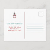 Postale Faire-part Pagode Changement de carte d'adresse (Dos)