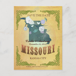 Postale Faire-part Pastel Jaune Save The Date - Carte Avec De Jolies 
