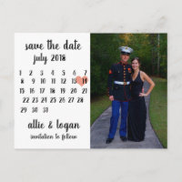 Photo du calendrier Enregistrer la date Carte post