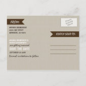 Postale Faire-part Photo Rustic Willow Tree Enregistrer la date Carte (Dos)
