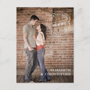 Postale Faire-part Photo verticale Bold Mod Enregistrer la carte post