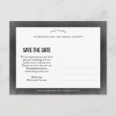 Postale Faire-part Playground Chanson Enregistrer La Date Carte Posta (Dos)