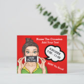 Postale Faire-part Pop Art - Enregistrer La Carte Date Post - Voir Re (Debout devant)