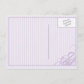 Postale Faire-part Purple enregistrer la carte de date (Dos)
