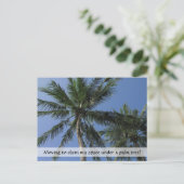 Postale Faire-part Réclamer de l'espace dans le paradis sur carte pos (Debout devant)