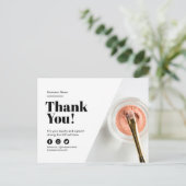 Postale Faire-part Remerciement Carte de Fidélité Cliente Réduction M (Debout devant)