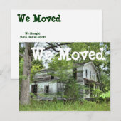 Postale Faire-part Run Down House We Moved Changer de carte d'adresse (Devant / Derrière)