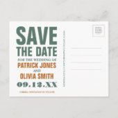 Postale Faire-part Save the date | San Francisco, CA - Ligne carte po (Dos)