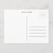 Postale Faire-part Script Lettrage Enregistrer la date Photo Carte po (Dos)