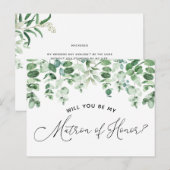 Postale Faire-part Serez-vous ma carte de proposition de M. Matron d' (Devant / Derrière)