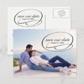 Postale Faire-part Simples échanges de photos - Enregistrer la carte (Devant / Derrière)