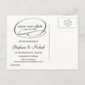 Postale Faire-part Simples échanges de photos - Enregistrer la carte (Dos)