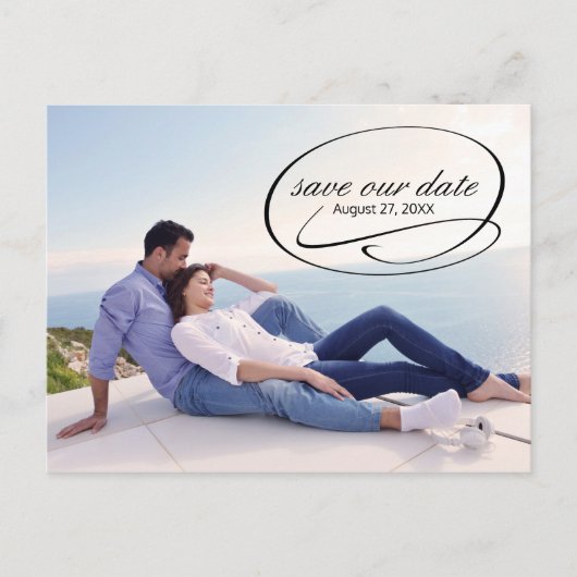Postale Faire-part Simples échanges de photos - Enregistrer la carte (Devant)